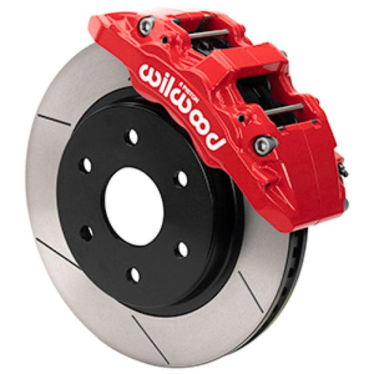 Wilwood 17-20 Ford F-150 Raptor Aero6-DM Front Brake Kit - Slotted - Red - Torque Motorsport