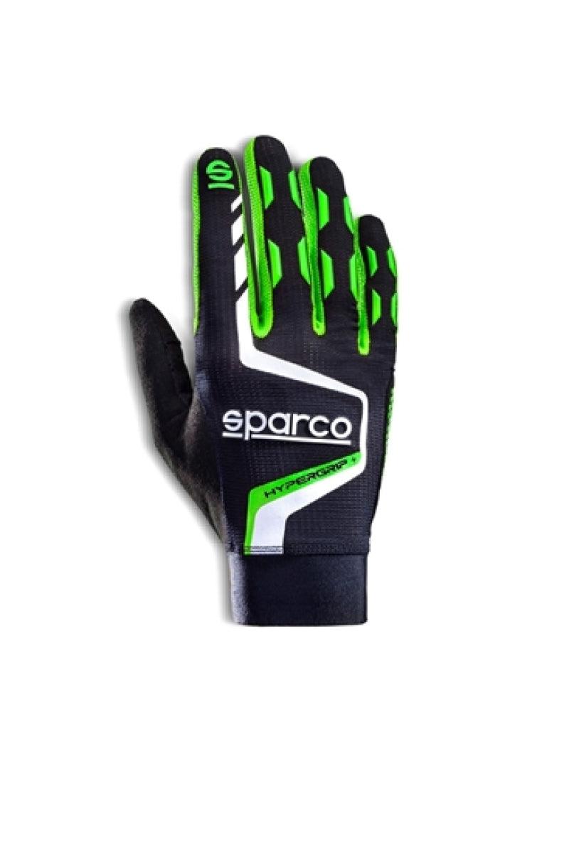 Sparco Gloves Hypergrip+ 10 Black/Green - Torque Motorsport