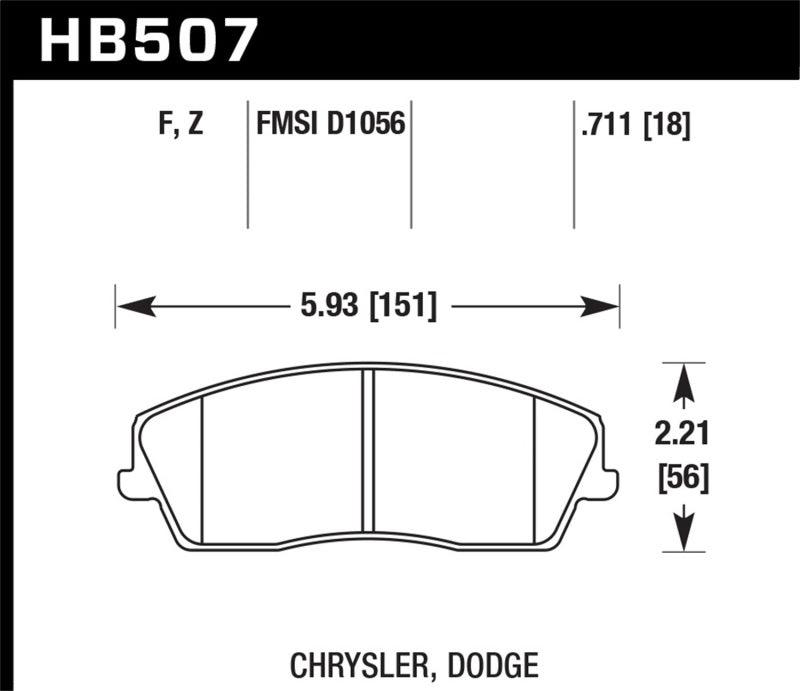 Hawk Performance Ceramic Street Brake Pads - Torque Motorsport