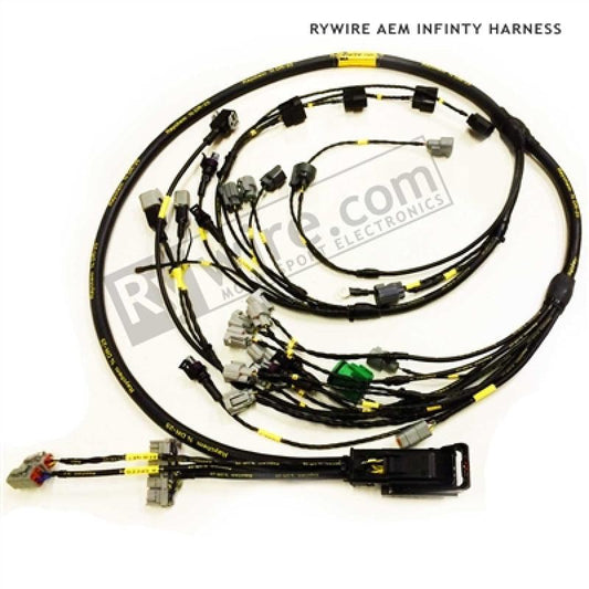 Rywire Honda K-Series AEM Infinity MS Eng Harn w/K20 Coils/02-04 Speed Sensor/EV14 Inj (Adapter Req) - Torque Motorsport