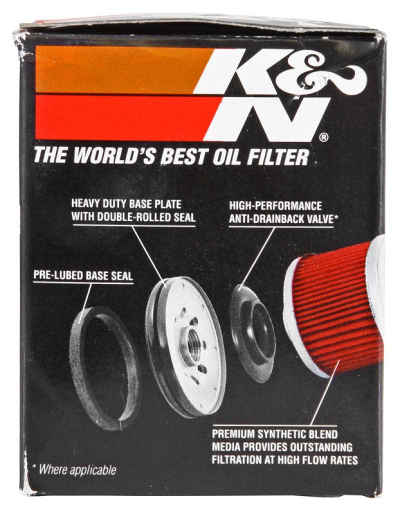 K&N Piaggio 2.156in OD x 3.063in Height Oil Filter - Torque Motorsport