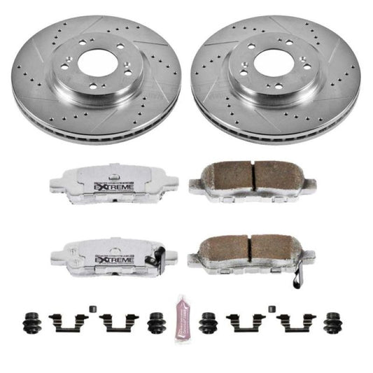 Power Stop 02-06 Nissan Altima Rear Z26 Street Warrior Brake Kit