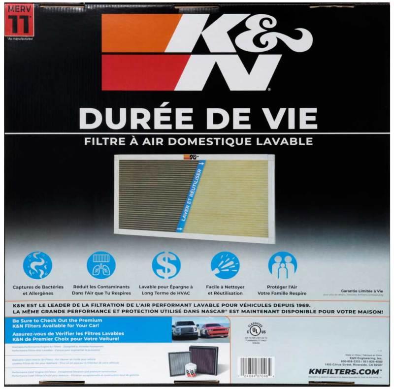 K&N HVAC Filter - 20 x 20 x 1 - Torque Motorsport