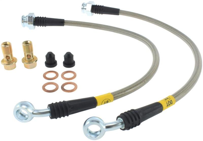 StopTech 09+ Nissan GTR Stainless Steel Rear Brake Lines - Torque Motorsport