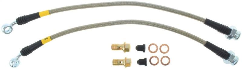 StopTech 09+ Nissan GTR Stainless Steel Rear Brake Lines - Torque Motorsport