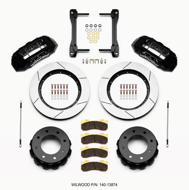 Wilwood TX6R Rear Kit 15.50in Black 2011-2015 GM Truck/SUV 2500 - Torque Motorsport