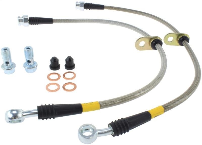 StopTech 99-00 Civic Si w/Rear Disc Brakes Front SS Brake Lines - Torque Motorsport