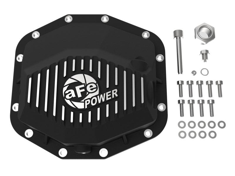 aFe POWER 21-22 Ram 1500 TRX Hemi V8 6.2L (sc) PRO Series Rear Differential Cover Black w/ Machined - Torque Motorsport