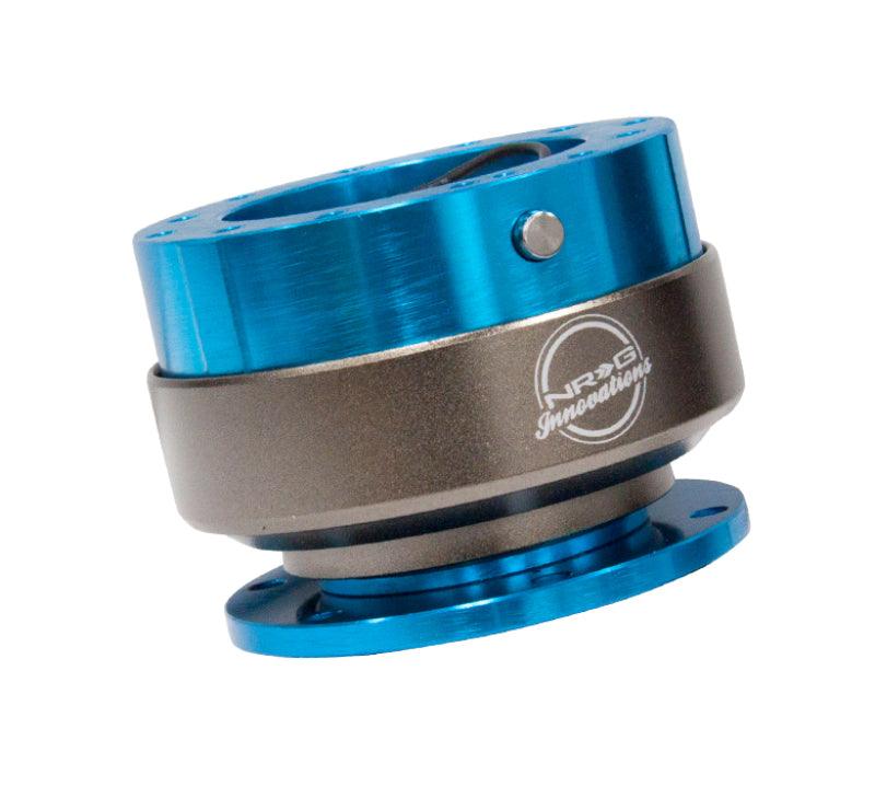 NRG Quick Release Gen 2.0 - New Blue Body / Titanium Chrome Ring - Torque Motorsport