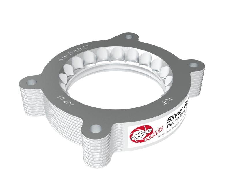 aFe 2020 Vette C8 Silver Bullet Aluminum Throttle Body Spacer Works w/ Factory Intake Only - Silver - Torque Motorsport