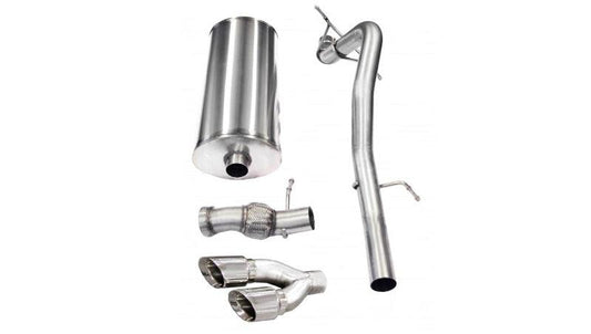 Corsa 11-13 Cadillac Escalade 6.2L V8 Polished Sport Cat-Back Exhaust - Torque Motorsport