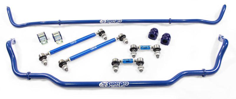 SuperPro 2018 Kia Stinger Base Front / Rear 24mm F/18mm R Adjustable Sway Bar and Link Set - Torque Motorsport