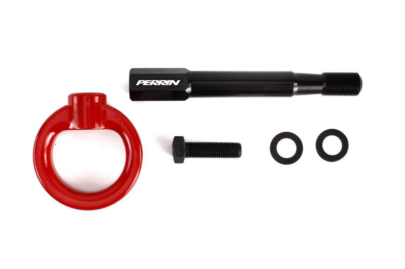 Perrin 18-21 WRX/STI / 13-20 BRZ / 17-20 Toyota 86 Front Tow Hook Kit - Red - Torque Motorsport