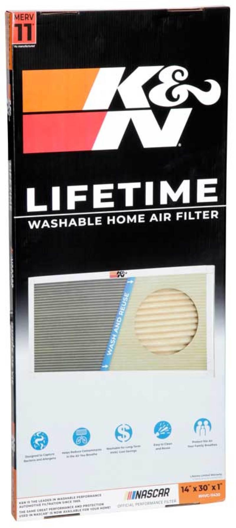 K&N HVAC Filter - 14 x 30 x 1 - Torque Motorsport