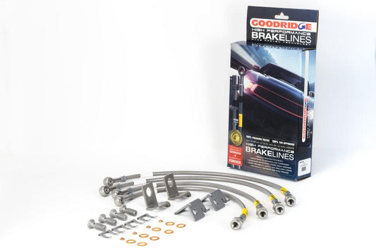 Goodridge 06-13 Chevrolet Corvette Z06/ZR1/Grand Sport Stainless Steel Brake Lines Kit - Torque Motorsport