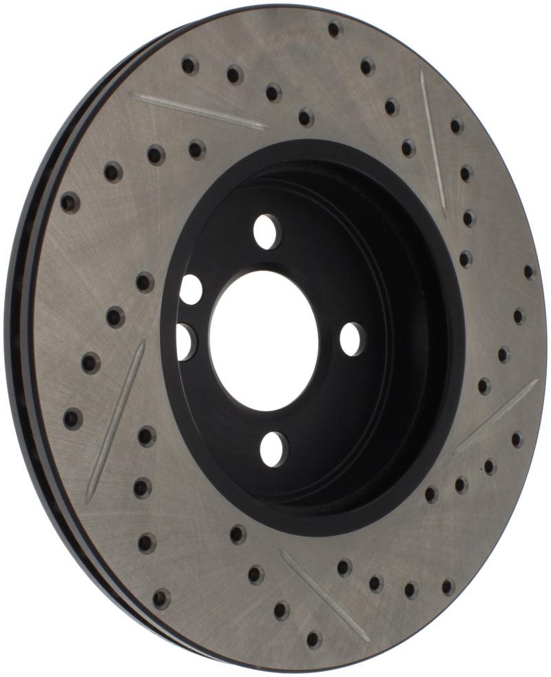 StopTech Slotted & Drilled Sport Brake Rotor 07-13 Mini Cooper - Torque Motorsport