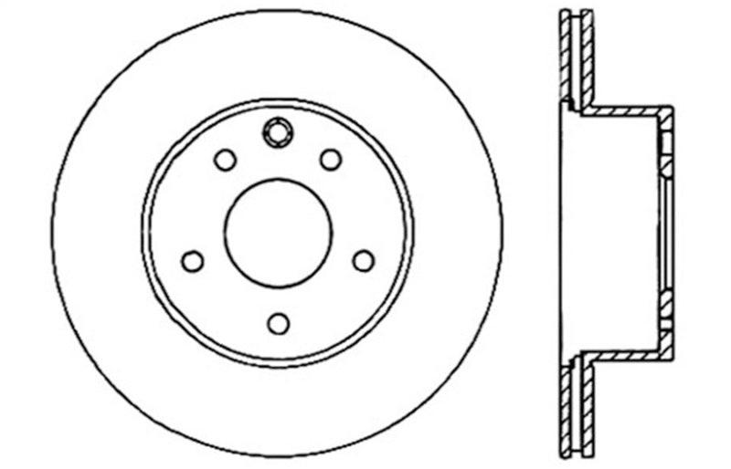 StopTech 06-07 350Z / 05-07 G35 / 06-07 G35X SportStop Slotted & Drilled Rear Left Rotor - Torque Motorsport