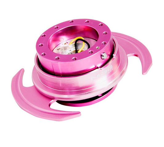 NRG Quick Release Kit Gen 3.0 - Pink Body / Pink Ring w/Handles - Torque Motorsport