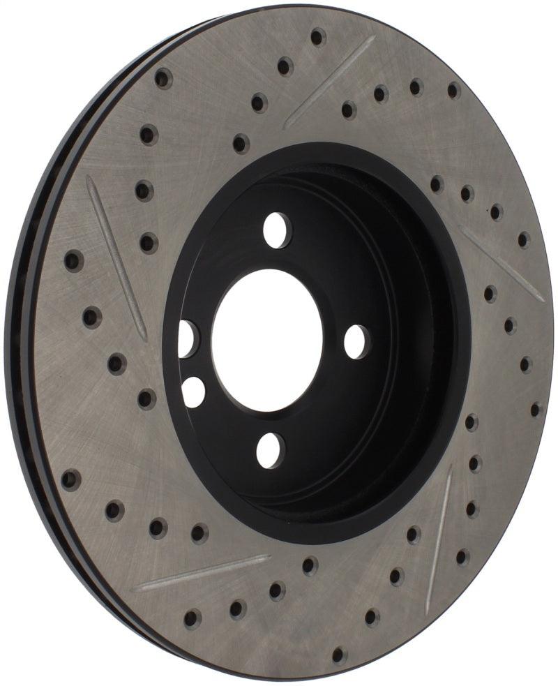 StopTech Slotted & Drilled Sport Brake Rotor 07-13 Mini Cooper - Torque Motorsport