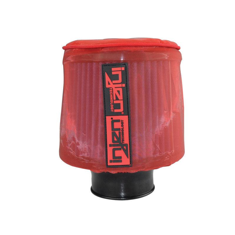 Injen Red Water Repellant Pre-Filter fits X-1015 X-1018 6.75in Base/5in Tall/5in Top - Torque Motorsport