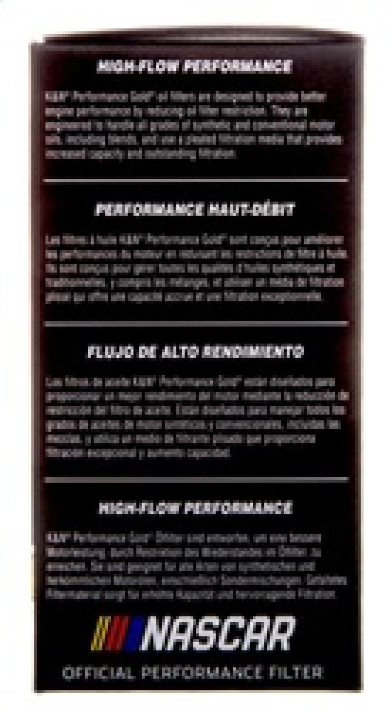 K&N Performance Oil Filter for 2019 Audi A3 2.0L - Torque Motorsport