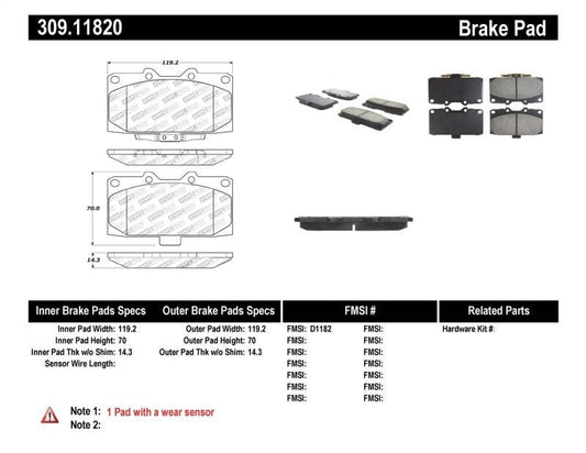 StopTech Performance 06-07 Subaru Impreza WRX/WRX STi Front Brake Pads - Torque Motorsport