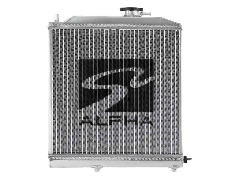 Skunk2 Alpha Series 88-91 Honda Civic/CRX Radiator (Half Size) (Dual Core) - Torque Motorsport