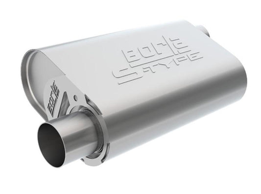 Borla CrateMuffler LS3 S-Type 2.50in Offset/Offset 14inx4.35inx9in Oval Muffler - Torque Motorsport