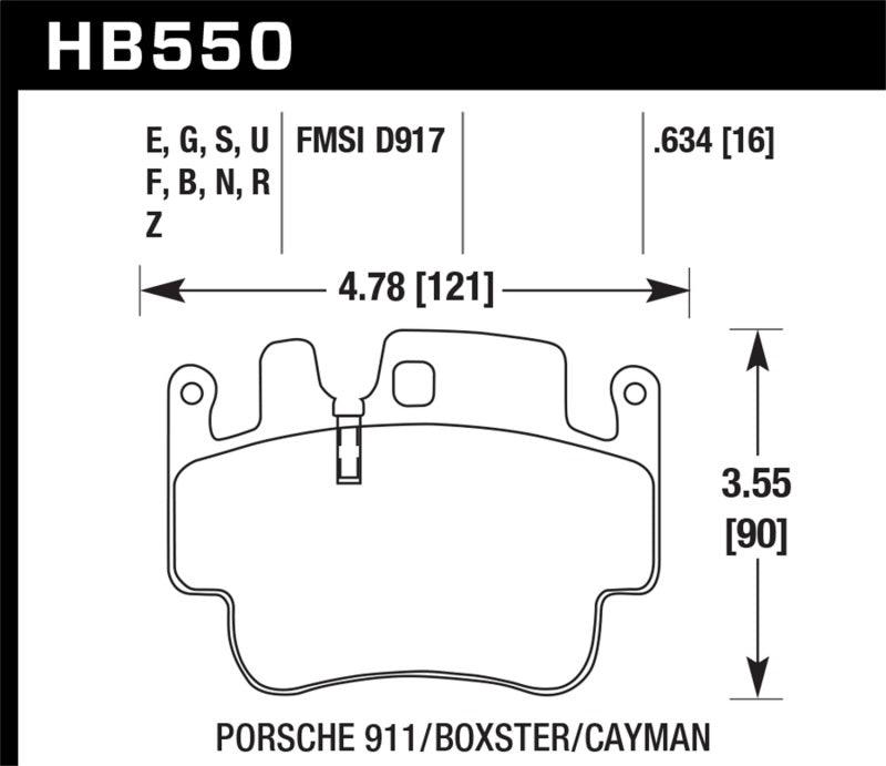 Hawk Porsche HPS Street Front Brake Pads - Torque Motorsport