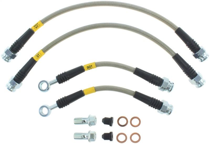 StopTech 2006-2014 Honda Ridgeline Stainless Steel Rear Brake Lines - Torque Motorsport