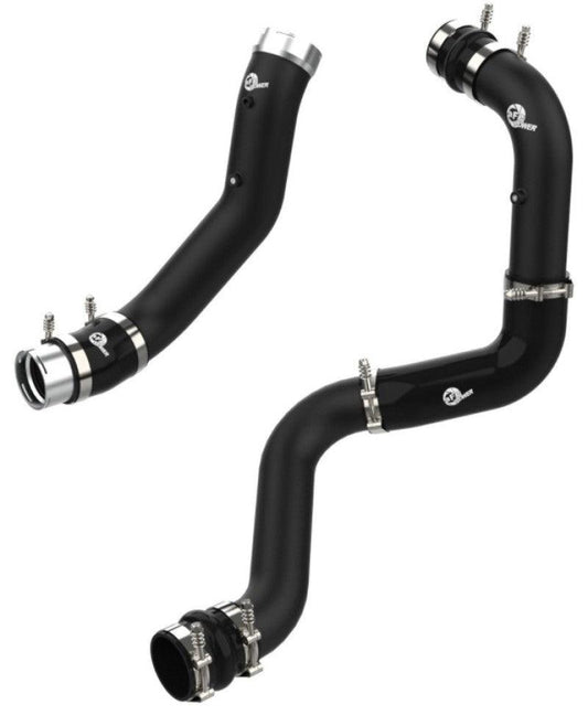 aFe BladeRunner Black 3in Aluminum Charge Pipe Kit 20-21 GM Diesel Trucks V8-6.6L (td) L5P - Torque Motorsport