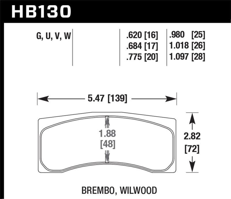 Hawk Brembo X9 060 71/74 / Brembo XA4 D3 01/04 / Wilwood Integra IP Racing DTC-70 Brake Pads - Torque Motorsport