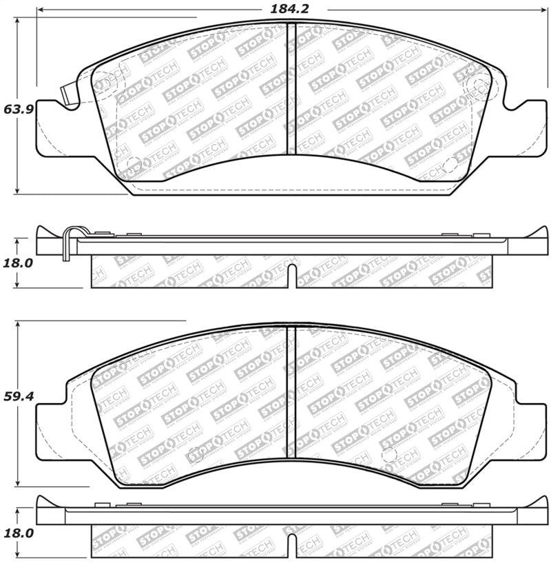 StopTech Street Select Brake Pads - Front/Rear - Torque Motorsport