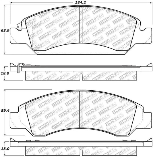 StopTech Street Select Brake Pads - Front/Rear - Torque Motorsport