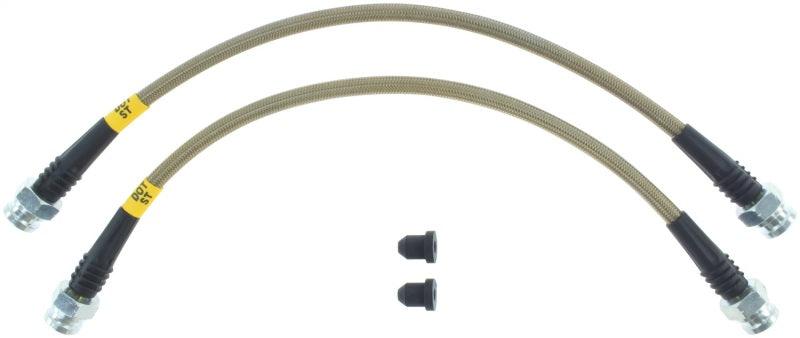 StopTech 07-08 Honda Fit Stainless Steel Rear Brake Lines - Torque Motorsport