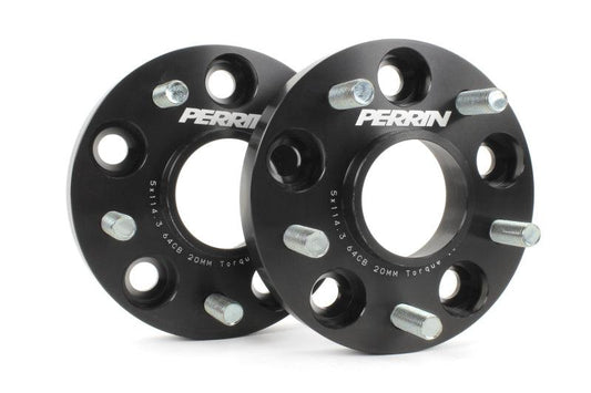 Perrin 17-18 Honda Civic Si 64.1mm Hub 5x114.3 20mm Wheel Spacers (One Pair) - Torque Motorsport