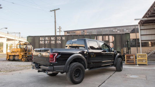 Corsa 2017 Ford F-150 Raptor 3.5L Sport Cat-Back Dual Rear Exit w/ 5in Satin Polished Tip - Torque Motorsport