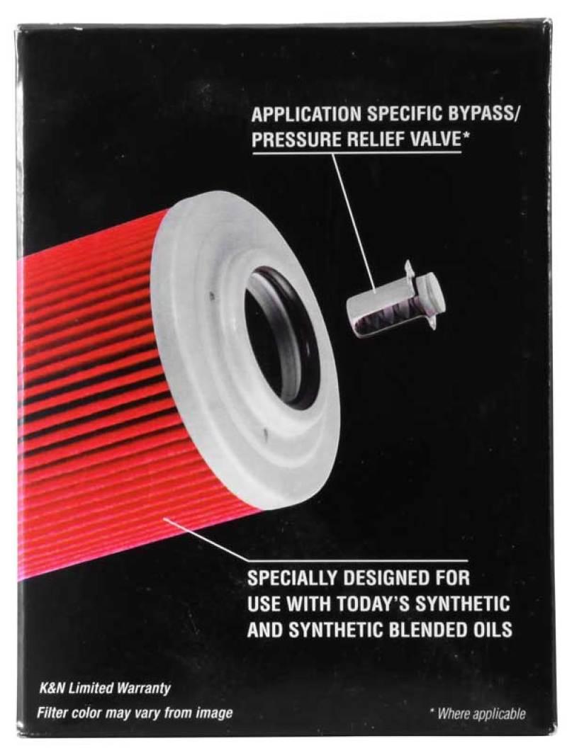 K&N Can/AM Spyder RT 998/ Buell 1125R -2.2219in OD x 0.969in ID x 3.813in H Oil Filter - Torque Motorsport