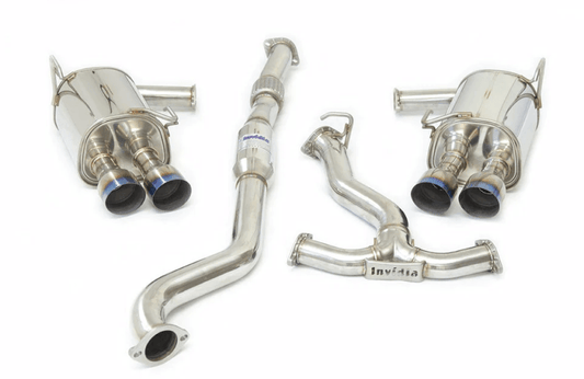 Invidia 2022+ Subaru WRX Q300 Single Layer Titanium Burnt Quad Tip Cat-back Exhaust - Torque Motorsport