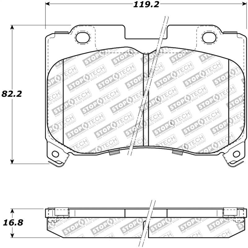 StopTech Performance 5/93-98 Toyota Supra Turbo Front Brake Pads - Torque Motorsport