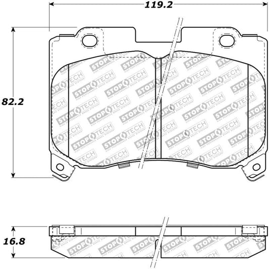 StopTech Performance 5/93-98 Toyota Supra Turbo Front Brake Pads - Torque Motorsport