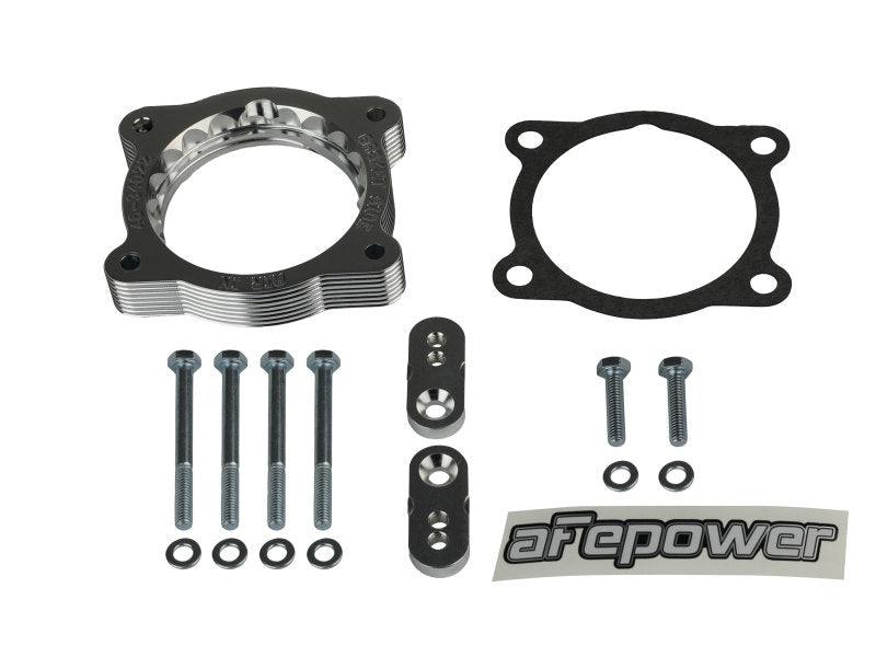 aFe 02-09 Chevrolet Trailblazer/ 02-09 GMC Envoy L6 4.2L Silver Bullet Throttle Body Spacer - Silver - Torque Motorsport