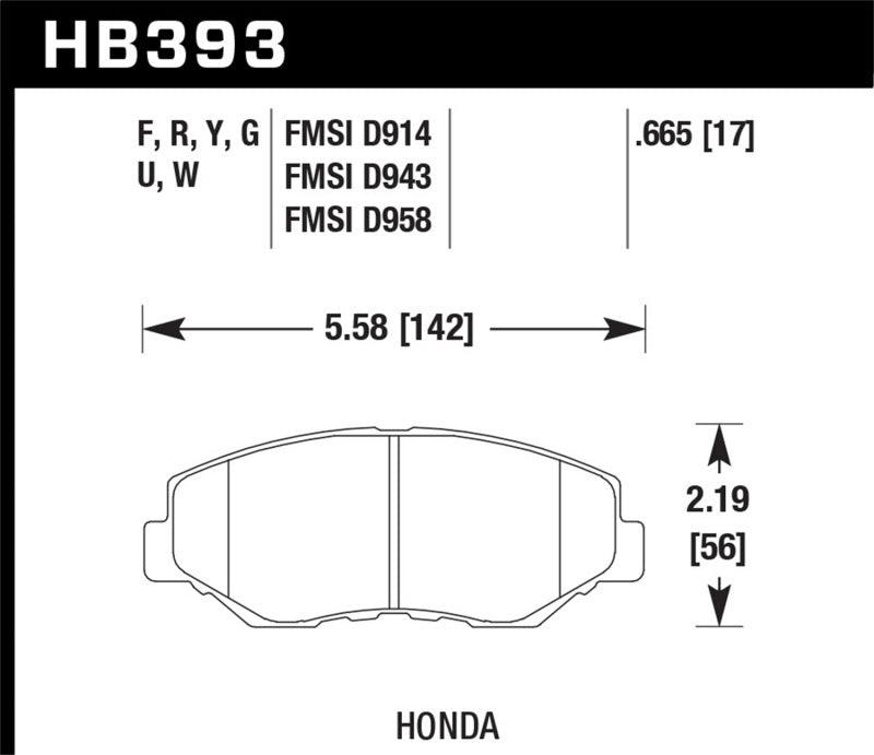 Hawk Acura/Honda HPS Street Front Brake Pads - Torque Motorsport