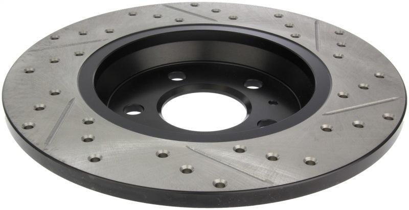 StopTech Power Slot 09-10 Audi A4/A4 Quattro / 08-10 A5 / 10 S4 Rear Right Drilled & Slotted Rotor - Torque Motorsport