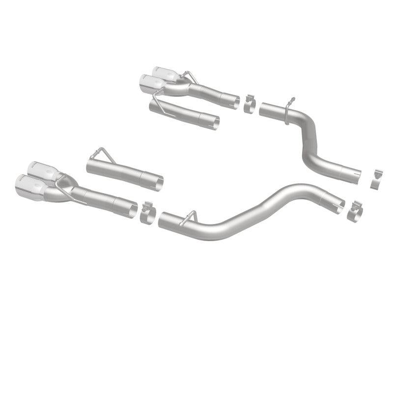 MagnaFlow Axle-Back, SS, 2.5in, Quad Split Rear 3.5in Tip 2015 Dodge Challenger 3.6L V6 - Torque Motorsport