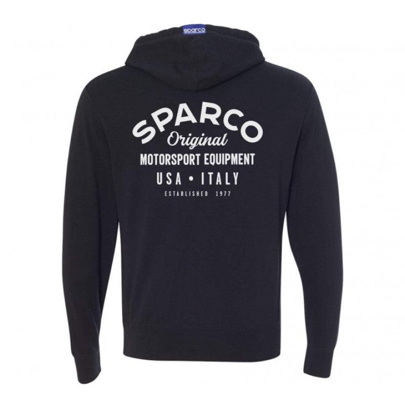 Sparco Sweatshirt ZIP Garage BLK - Medium - Torque Motorsport