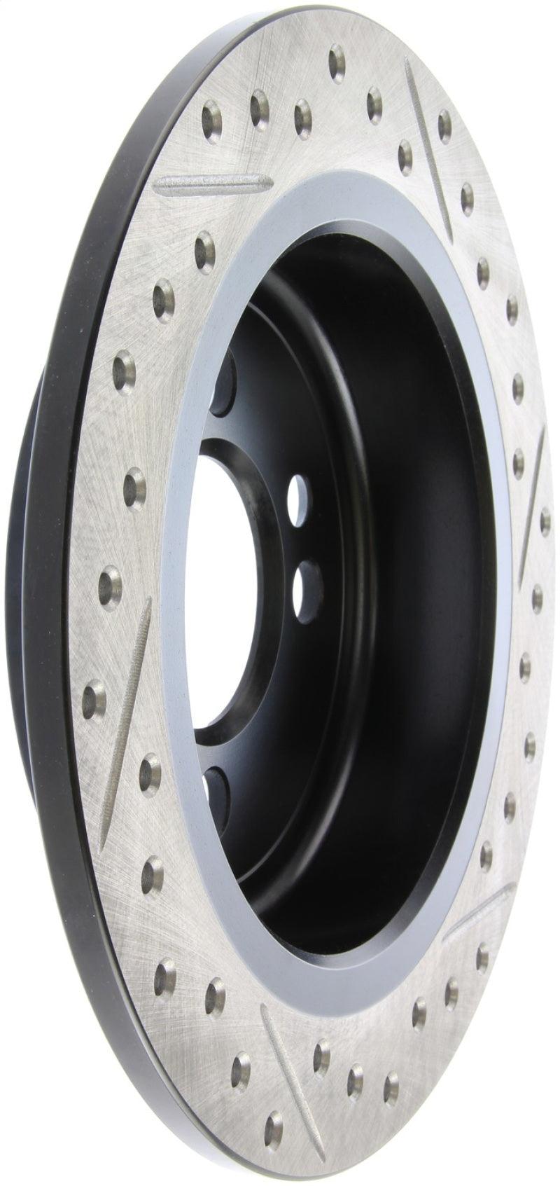 StopTech 07-09 Mini Coooper/Cooper S Slotted & Drilled Right Rear Rotor - Torque Motorsport