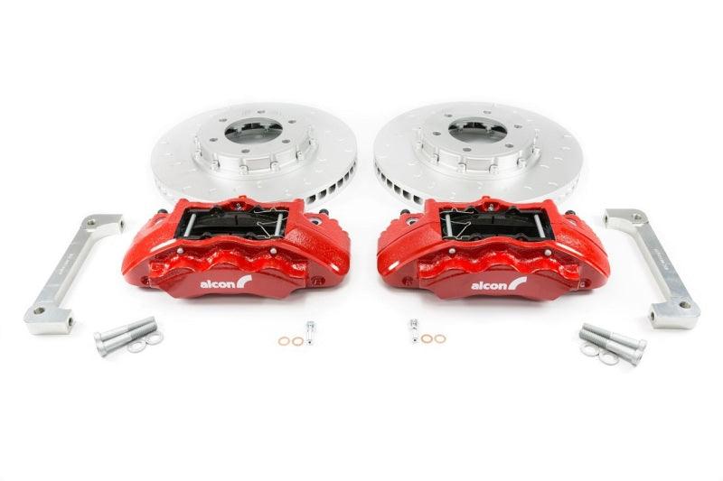 Alcon 2019+ Ford Ranger/2020+ Bronco 2.3L 350x34mm Rotors 6-Piston Red Calipers Front Brake Kit - Torque Motorsport