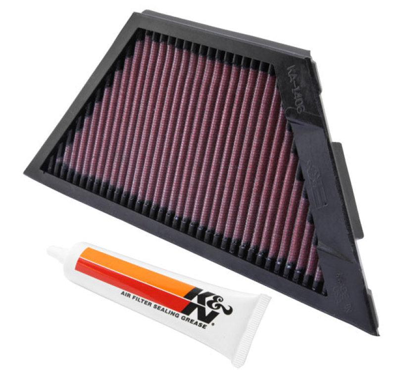 K&N Kawasaki ZX1rR Ninja/ZZR1400/1400GTR/ZX14R 11.25in O/S L x 4.75in O/S W Replacement Air Filter - Torque Motorsport