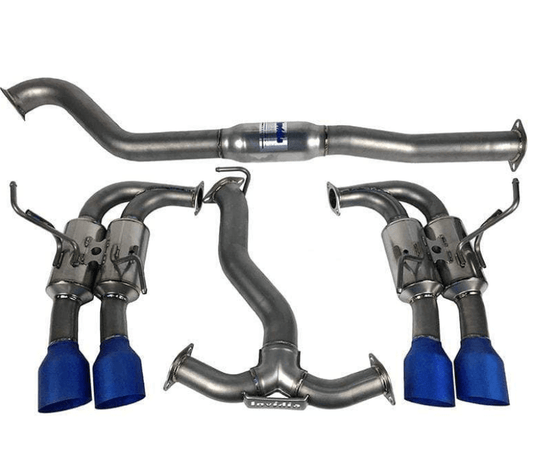 Invidia 11-14 WRX/STi Gemini 80mm Full Titanium 101mm Quad Tip Cat-Back Exhaust - Torque Motorsport